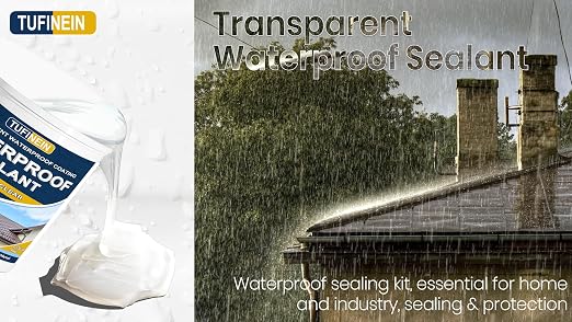 Transparent Waterproof Coating, TUFINEIN 1.32 Gallon Invisible Waterproof Agent - Image 7