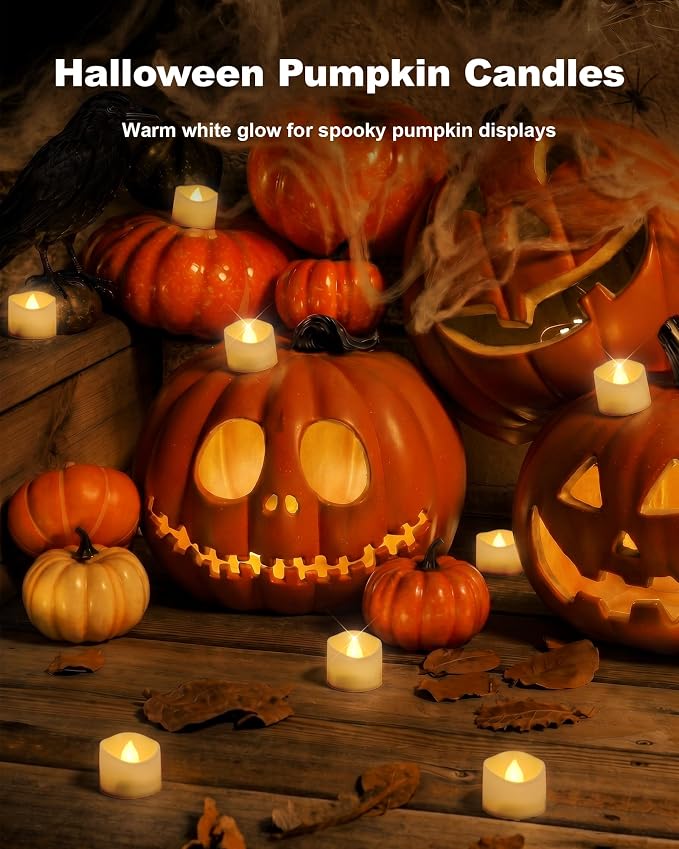 Homemory 100-Pack Flameless Tea Lights Candles Battery Operated, 200+ Hours | - Image 3