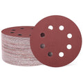 HARFINGTON 150 Pcs 5 Inch Sanding Discs 400 Grit Red Aluminum Oxide 8 Hole | by HARFINGTON