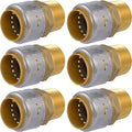 SharkBite Max Male Adapter, 1 in Push-to-Connect x 1 in MNPT, Brass Plumbing by SharkBite
