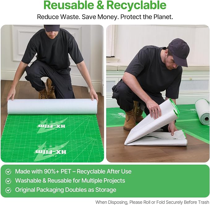 39" x200' Heavy-Duty Floor Protection | Construction Grade Carpet Protector | - Image 9