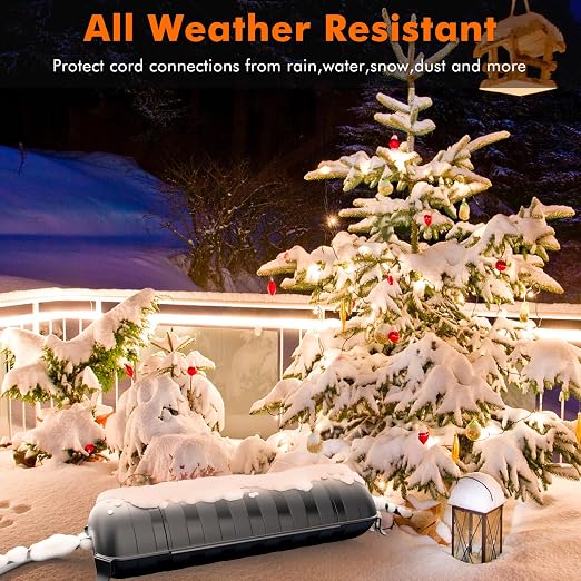 RESTMO Outdoor Extension Cord Cover, IP44 Waterproof Electrical Box | - Image 6