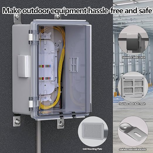 ABS Electrical Junction Box, Ventilated Design, Cable Grommets, IP65 Waterproof - Image 2