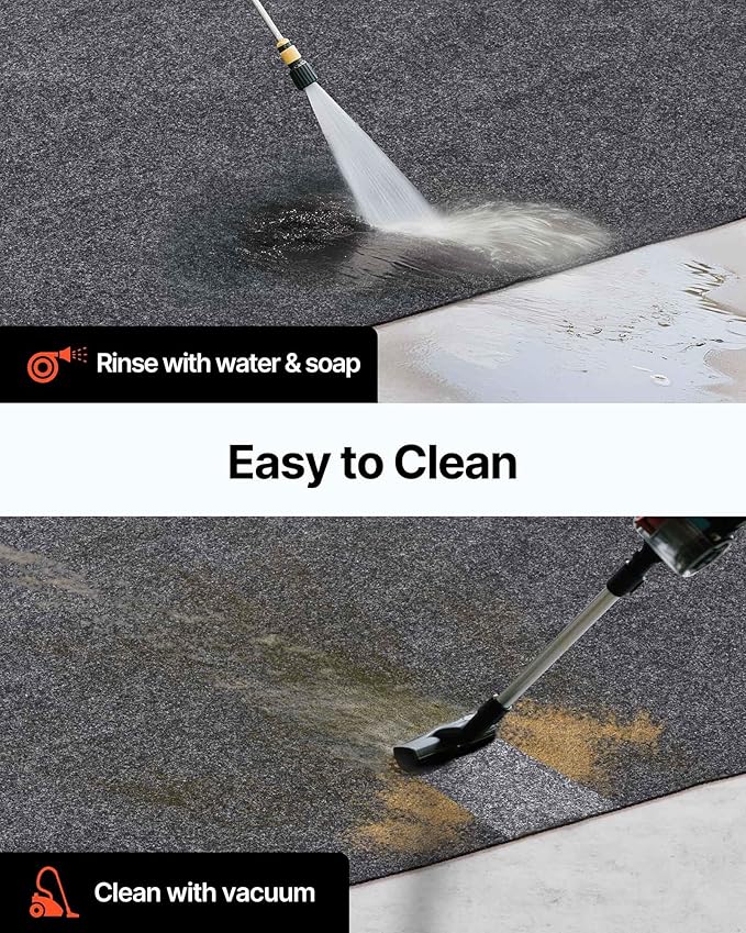 VEVOR Garage Floor Mat, 7.5'x20' Oil Spill Mat Waterproof Protection from Water - Image 5