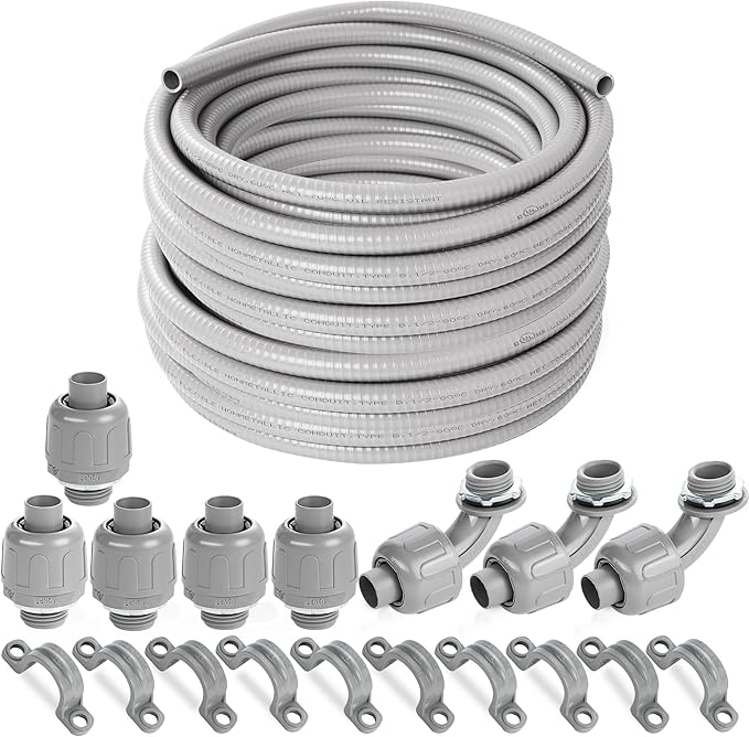Yariwiz Flexible Electrical Conduit Liquid Tight PVC Conduit Kit by Yariwiz