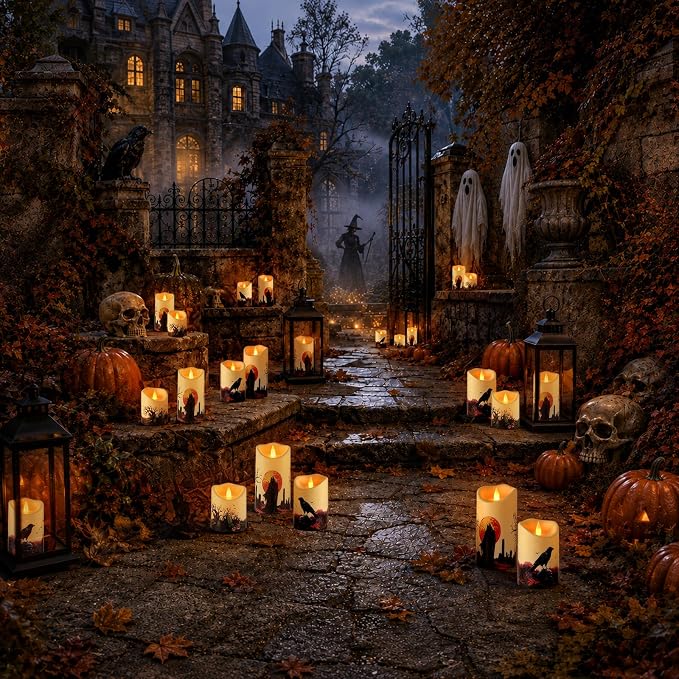Artmarry Flameless Candles 4" 5" 6" Outdoor Indoor Pillars Battery Operated - Image 2
