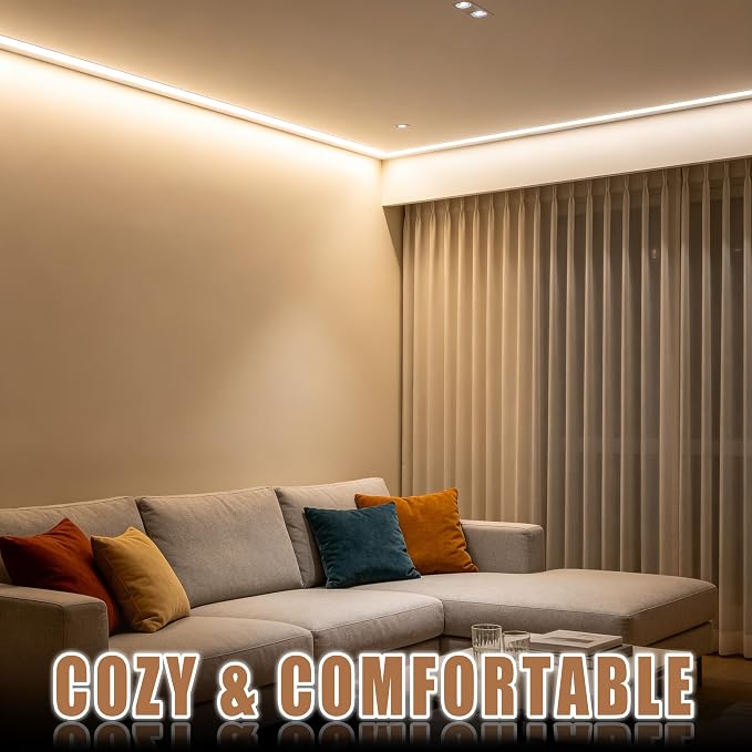 RadiantFlux 20Ft 4000K LED Strip Lights, Soft Natural Light Indoor Strips - Image 8