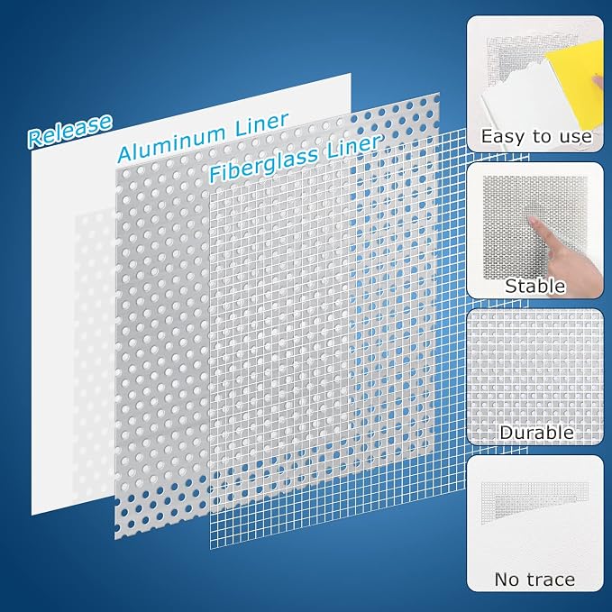 8 Pack 6 * 6 Inch Drywall Repair Patch, Drywall Repair Kit - Image 6
