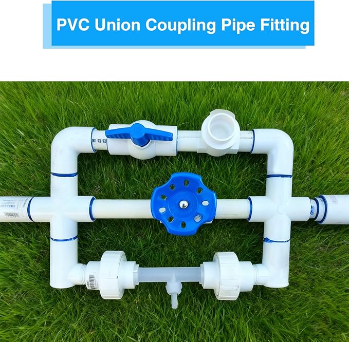 1 Inch PVC Union Coupling Pipe Fitting 1 Inch Schedule 40 Slip Union Adapter - Image 5