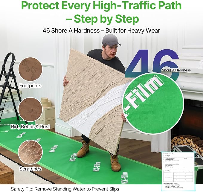 39" x 50' Heavy-Duty Floor Protection | Construction Grade Carpet Protector | - Image 4