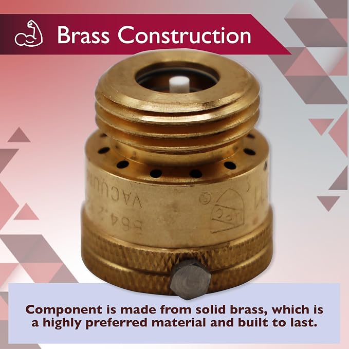 Vacuum Breaker 3/4 Inch Solid Brass Hose Bib Backflow Preventer - Image 5