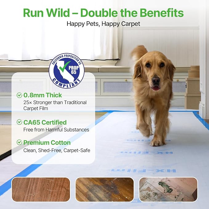 39" x50' Heavy-Duty Floor Protection | Construction Grade Carpet Protector | - Image 6