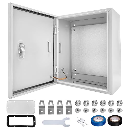 Electrical Junction Box 16x12x8, NEMA 4X IP66 Steel Enclosure Box | 1.5mm steel by CXCESNS