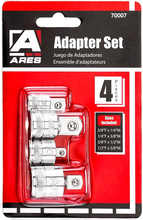 ARES 70007 4-Pc Socket Adapter & Reducer Set - Image 6