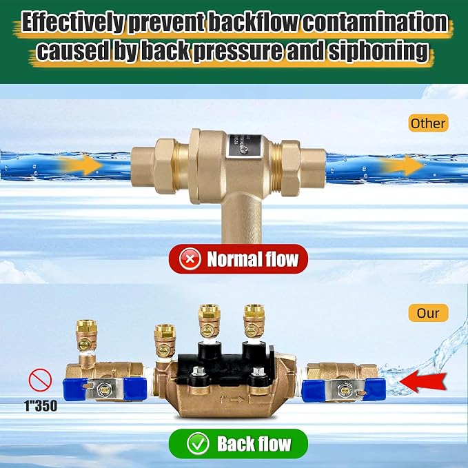 1-350 1" Double Check Backflow Preventer - Image 2