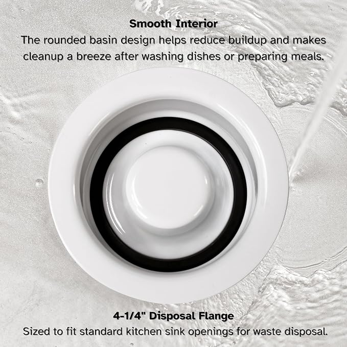 Westbrass R2089-50 4-1/4" Kitchen Sink Waste Disposal Drain Flange and Stopper - Image 7