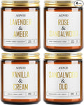 AOOVOO Vanilla/Lavender/Sandalwood/Rose Candles - 36 oz Scented Candles by AOOVOO