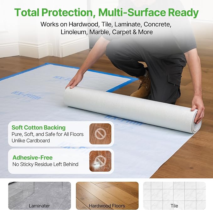 39" x50' Heavy-Duty Floor Protection | Construction Grade Carpet Protector | - Image 8