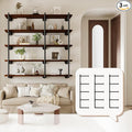 Industrial Wall Mount Pipe Shelf Brackets, Open Bookshelf Brackets by YCCO