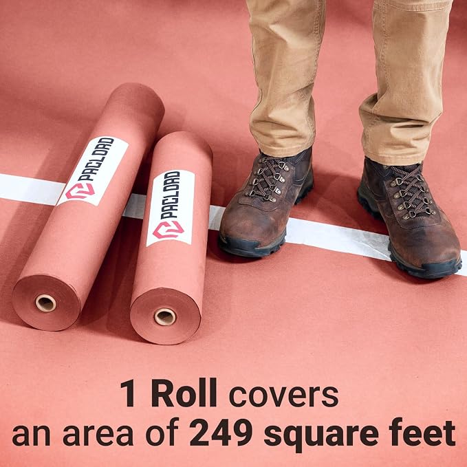 Floor Protection Paper 24" x 166' Red Rosin Paper Roll - Image 6