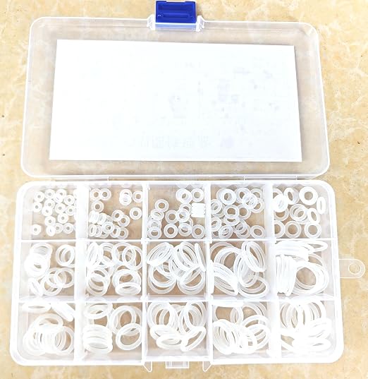 225 PCS Silicone O Ring Assortment Rubber Silicone Seal Kit - Image 4