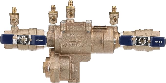Febco LF860 Series 1" Lead-Free Bronze Reduced Pressure Zone Backflow Preventer - Image 3