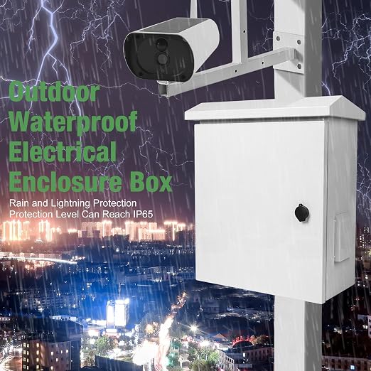 Outdoor Electrical Box with Thermostat and Cooling Fan 20'' x 16'' x 8'' - Image 3