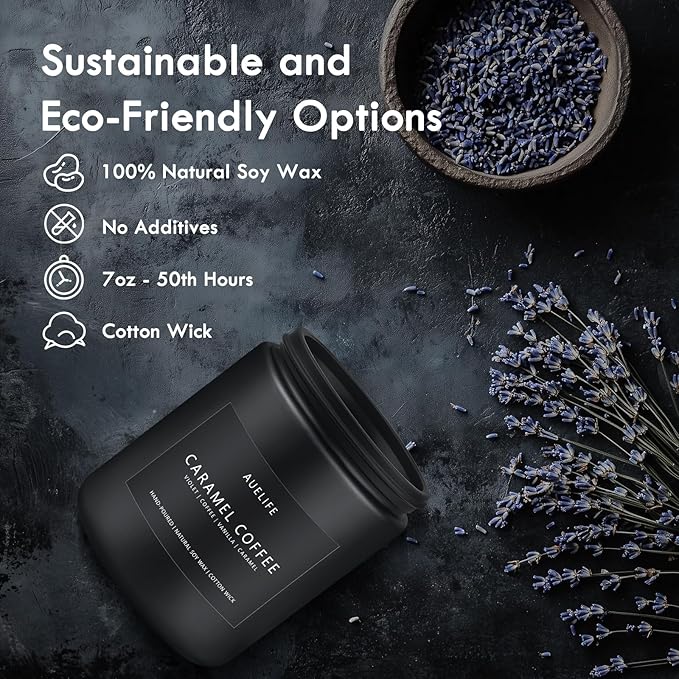 Caramel Coffee Candle | Men Scented Candles - Image 3