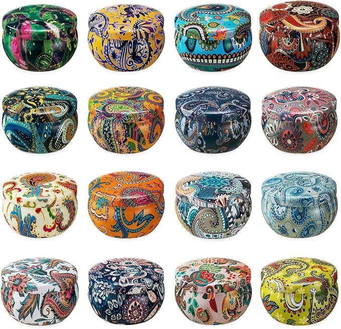 YOROXRG Set 16 Pack Scented Candles Gifts Soy Wax Travel Tin Jar Candles - Image 7