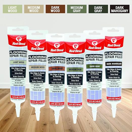 Red Devil 056070 Flooring Repair Filler, 5 oz., Dark Mahogany, 1 Pack - Image 7