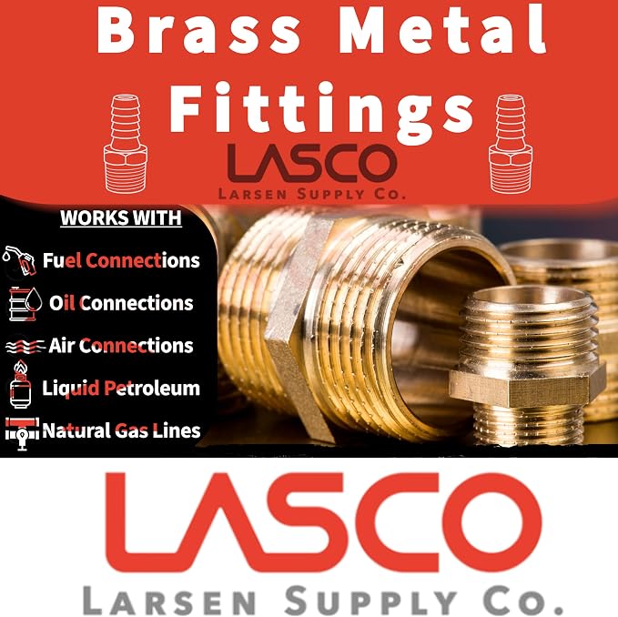 LASCO 17-4647 1/2-Inch Flare by 3/8-Inch Female Pipe Thread Brass Adapter - Image 3
