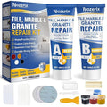 Porcelain Repair Kit, Waterproof Tile Repair Kit, Color Match, Strong Tub by Nozerix