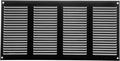 Repa Market Air Vent Cover 16x8 Inch Black Galvanized Steel Louvered Grill Cover by RepaMarket