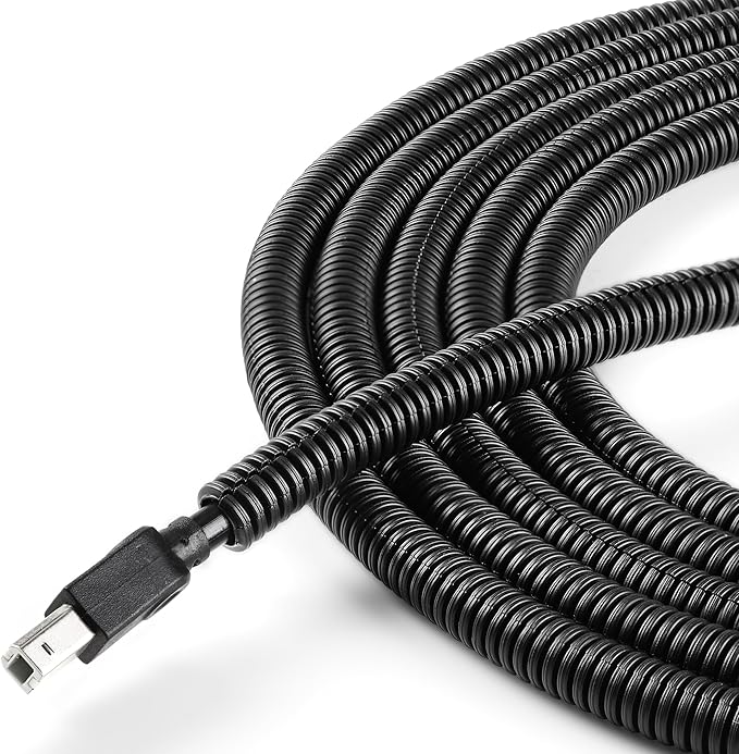 Split Wire Loom 1/4 Inch, 25FT Wire Protector Tubing by YCLYC