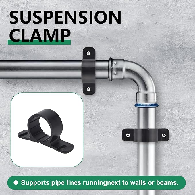 25 PCS 1 Inch Pipe Support Clamps – Heavy Duty PEX, Copper & CPVC Pipe Supports - Image 3