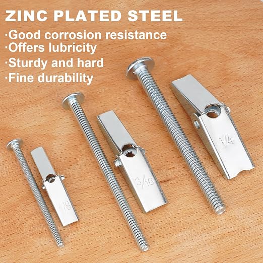 25 Pcs 3/16 Inch Toggle Bolts Heavy Duty Metal Drywall Anchors Kit | Dry Wall - Image 6