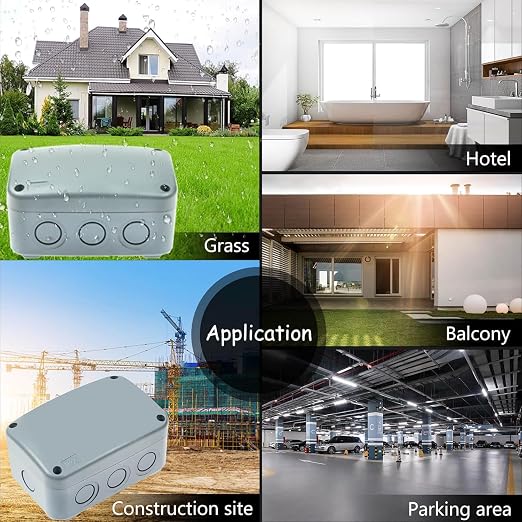 2PK Electrical Junction Box, Nineleaf IP66 Weatherproof Junction Box, 4.9"x - Image 6