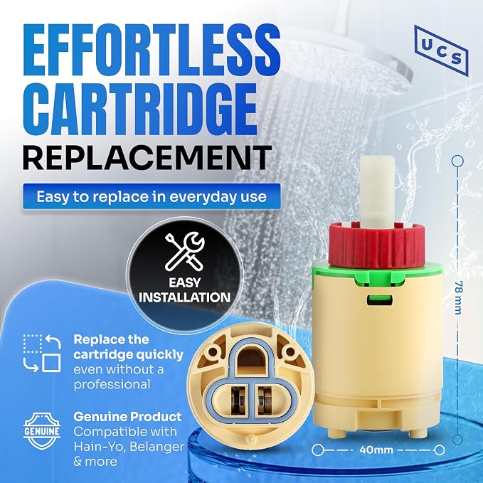 Hain-Yo HJ-40 JL01GJ 40mm Original Shower Faucet Cartridge Replacement | - Image 2