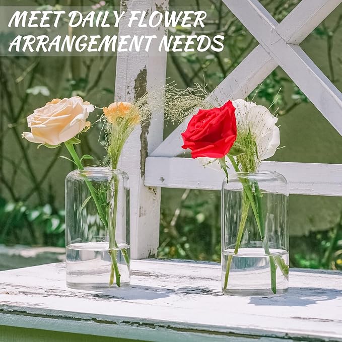 12pcs Glass Bud Vases - Image 3