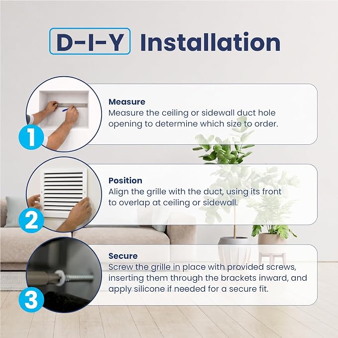 12x14 Aluminum Wall Ceiling Air Return Vent Cover HVAC Rustproof Grille - Image 9
