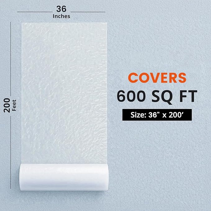 TAPEBEAR Carpet Protection Film 36" x 200' Carpet Cover 600 Sq.Ft - Image 2