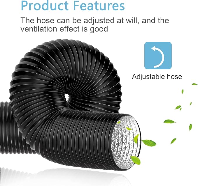 Hon&Guan 8 inch 16 FT Long Air Ducting, Heavy-Duty Four-Layer Protection Dryer - Image 5