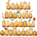 Glass Bud Vases, Small Vase for Flower, Vases for Centerpieces, Vintage Mini by earthgadgets