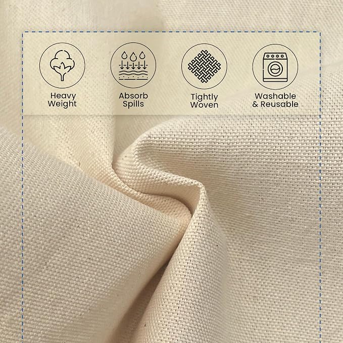 REDIBLUE Canvas Drop Cloth 4 x 12 feet - Image 3