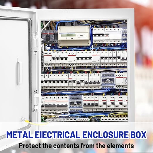 Electrical Junction Box 16x12x6, NEMA 4X IP66 Steel Enclosure Box | 1.5mm steel - Image 2