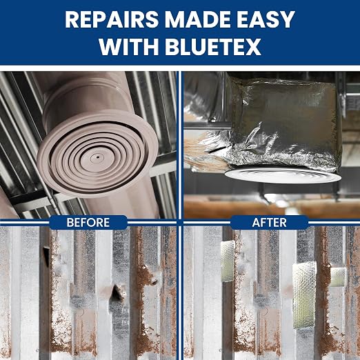 BlueTex Insulationㅤ HVAC Aluminum Foil Tape 2 inch x 150 ft, Tear-Proof HVAC - Image 6