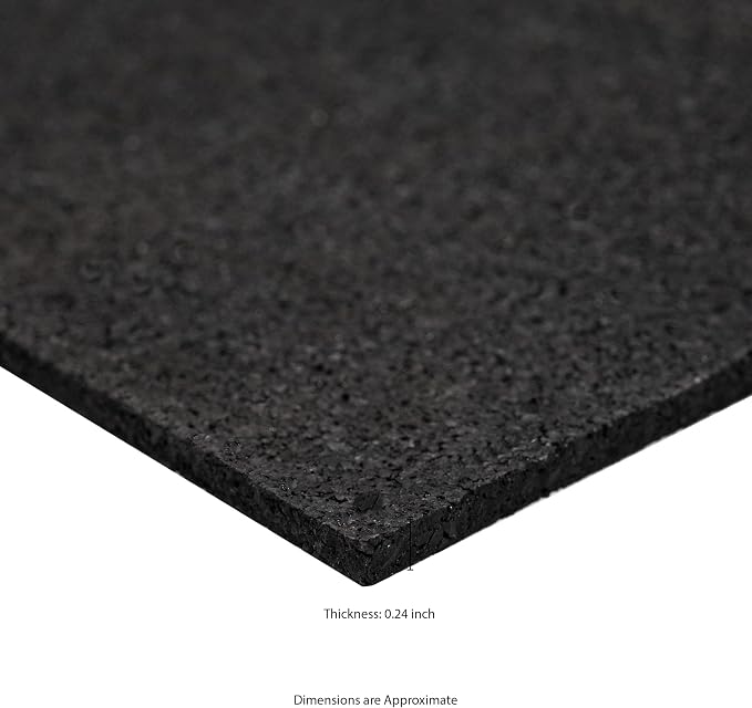 MSI Rubber Utility Mat 60in. x 96in. Black Floor Mat Pack Accent Wall Tile - Image 3