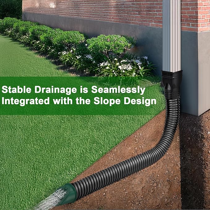 2 Pack 4" Slope Drainage Grate Cover, Rain Diverter, Drainage Grate Yard Drain - Image 5