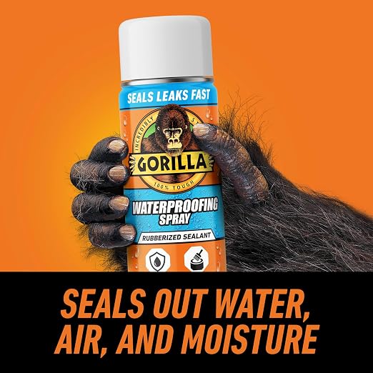 Gorilla Waterproofing Spray White, Flexible Rubberized Sealant Coating - Image 2