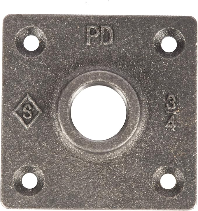 PIPE DECOR Square Floor Flange Fitting, 3/4 Inch, and Standard 3/4 Inch - Image 3